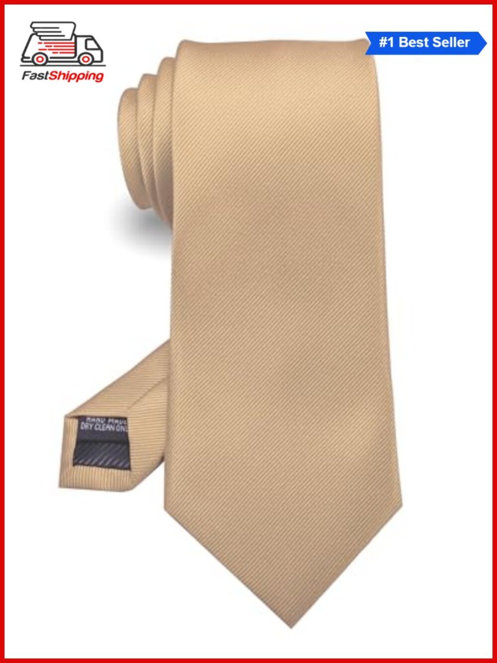 Men's Solid Formal Necktie 1200 Stitch Gift Box